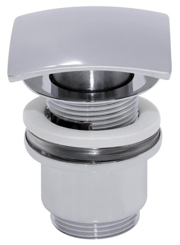 Výpusť umývadlová - pileta  H011, KLIK 5/4" hranatá QUATRO uzatváracia celokovová s prepadom