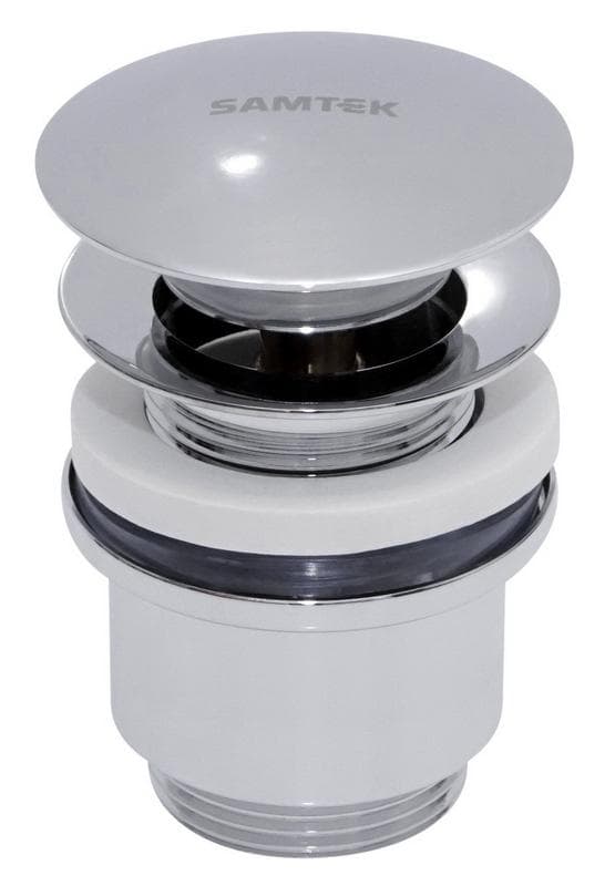 Výpusť umývadlová - pileta  H010, KLIK 5/4" veľká zátka uzatváracia celokovová s prepadom