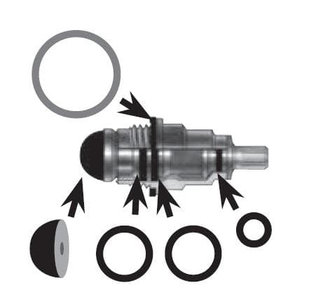 SADA 1/2" - sada 10 ks tesnení pre opravu 2 ks vrškov T-14-1/2"