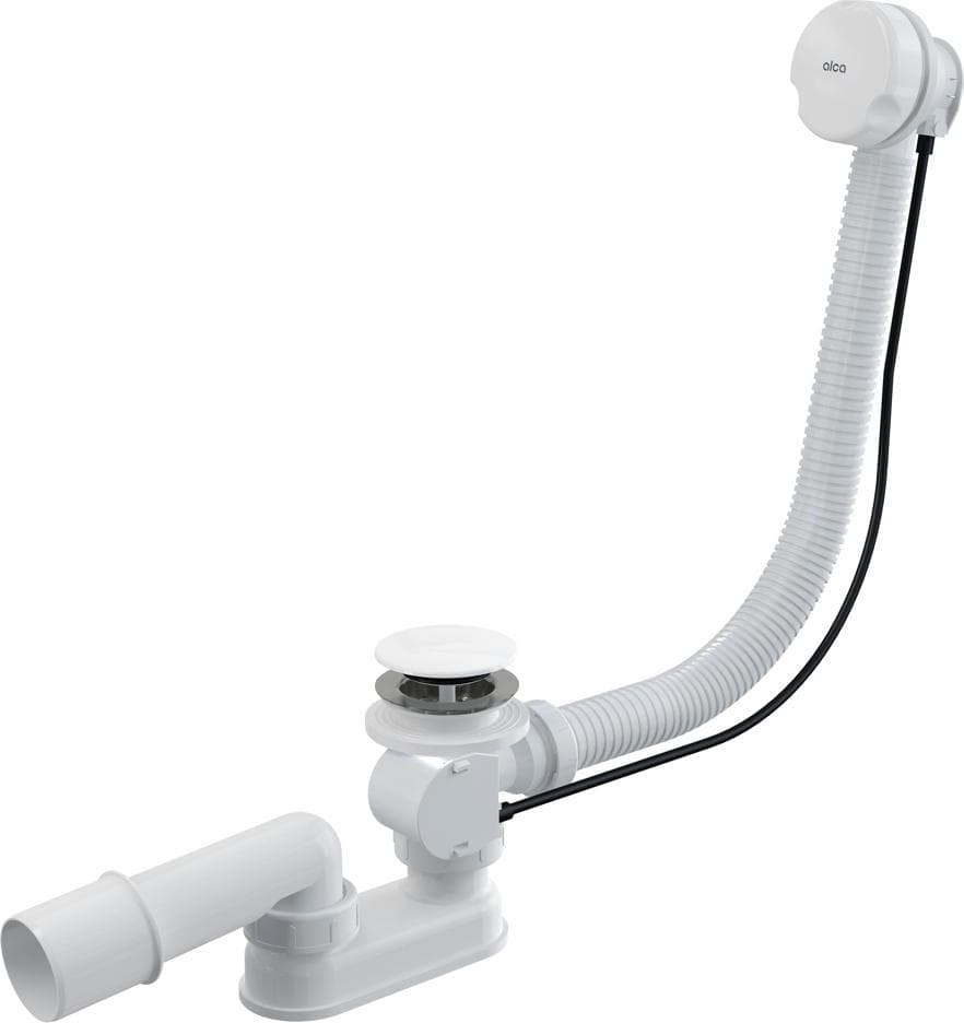 Vaňový sifón A51BM, automat komplet, biela, dĺžka 57 cm
