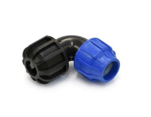 AG Universal koleno 90° UNI x PE 25x15-21 (PLAST AlfaGebo - UNI spoj PVC, PE, PP, nerezová oceľ, uhlíková oceľ, pozinkovaná oceľ, meď...)