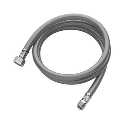 ND - sprchová hadica M15x1 x F3/8"x1500 mm, plast kovový vzhľad pre bat. G074 alebo K66 / 332MOIR150