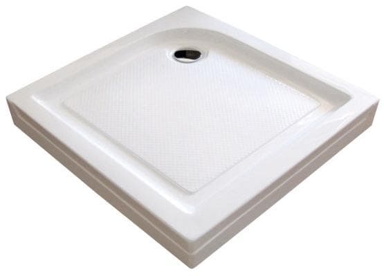 Sprchová vanička štvorcová 800x800 mm, ECONOMY SAMTEK SKEV618I-80, výška 135 mm, akrylát, sifón v cene