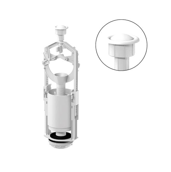 Vypúšťací ventil TE-4543B/I pre WC nádržky, G 2 + G 2 1/4", ŠTART - STOP systém