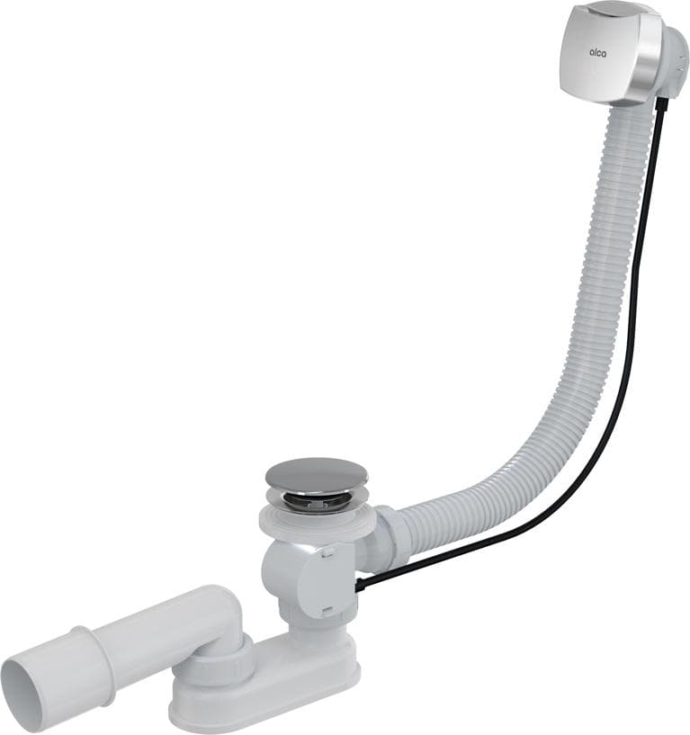 Vaňový sifón A51CRM-80, automat komplet, chróm, 80 cm