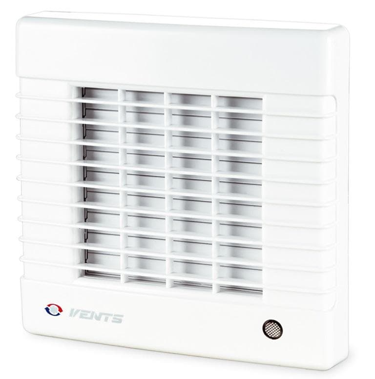 100MAT turbo - Domový ventilátor typ MA, so žalúziou a dobehom, o100mm, 128m3/h, 230V (1901020)