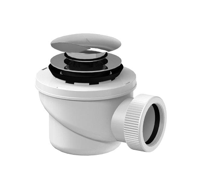 Vaničkový sifón P-1440K-50/60 DN40, Q50-60, CLICK/CLACK, chróm
