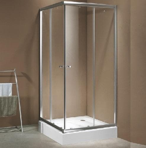 Sprchový kút štvorcový KLASIK 900x900x1950 mm, SK-K618IL90, číre sklo 6 mm SANSPORE, lesklýAl