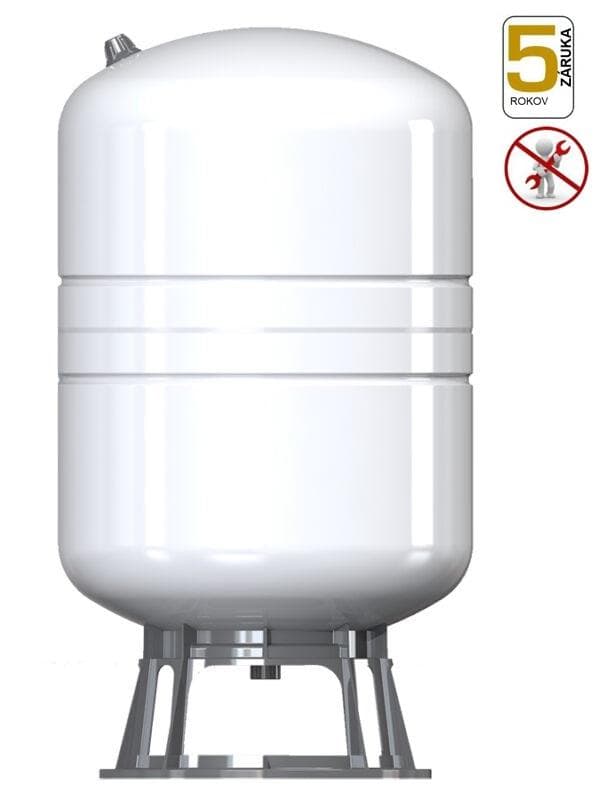 Aquafill expanzomat pre pitnú vodu aj TUV biely 1", 10 bar, kapacita: 60l, hygienická, butyl, UD0603FUS4, vertikálna tlaková nádoba AQUAVAREM