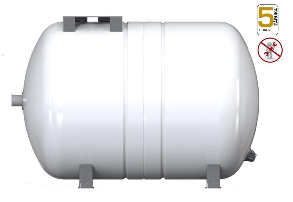 Aquafill expanzomat pre pitnú vodu aj TUV biely 1", 10 bar, kapacita: 100l, hygienická, butyl, UD1013FUS4, horizontálna tlaková nádoba AQUAVAREM