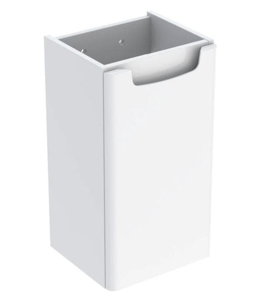 Skrinka pod umývadlo 40 cm hranatý dizajn KOLO REKORD, 1 dvierka, závesná 32,5x59x28,5 cm, biela/lakované s vysokým leskom