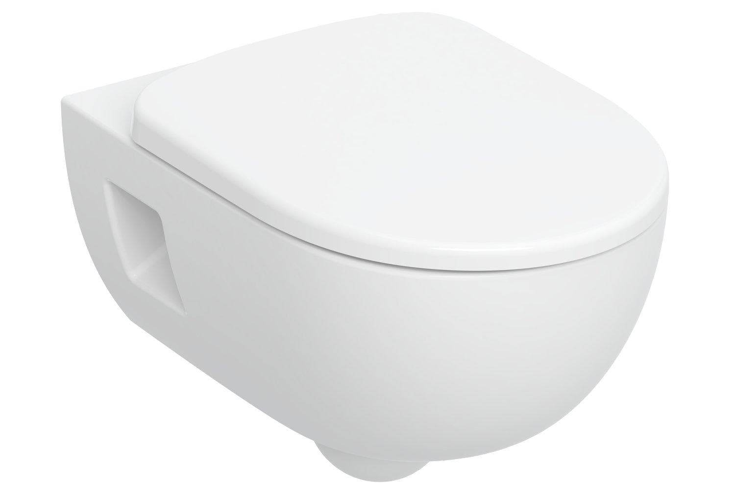 SET GEBERIT Premium - závesné WC Rimfree s hlbokým splachovaním, čiastočne uzavretý tvar + WC sedadlo automatické plynulé zatváranie, rýchloupínacie závesy pochrómovaná mosadz