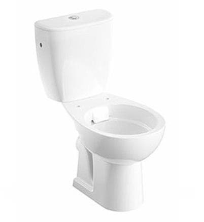 WC kombi Rimfree KOLO Rekord s nádržkou oblého tvaru, odpad vodorovný,6/3, prípojka vody zboku